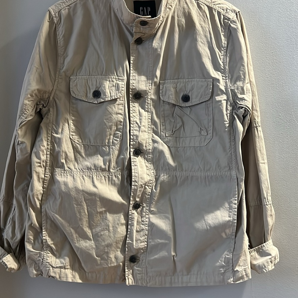Gap Khaki Button Front Jacket. Size Small. - image 3